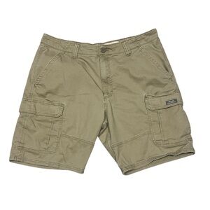 36R Wrangler 10in Inseam Cargo Shorts Tan Relaxed Fit Casual Outdoors Men